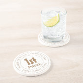 Dessous De Verre En Grès Concours 1er Prix Trophée (Côté)