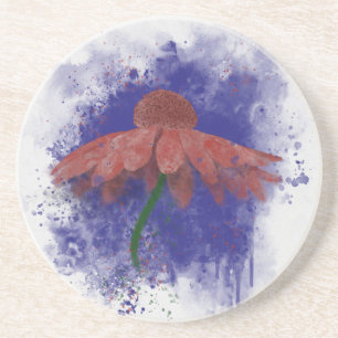 Dessous De Verre En Grès Coneflower
