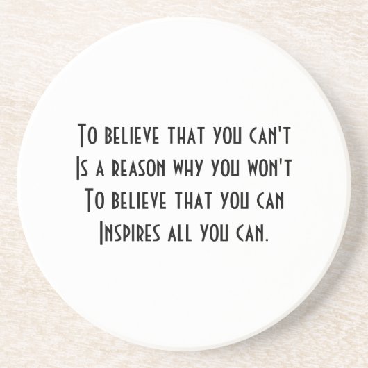 Dessous De Verre En Grès Confiance (Devant)