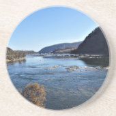 Dessous De Verre En Grès Confluence des rivières Shenandoah et Potomac (Devant)