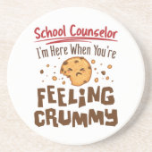 Dessous De Verre En Grès Conseiller scolaire Milieu élémentaire Mîte dire (Devant)