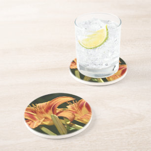 Dessous De Verre En Grès Considérons Les Lilies Du Terrain