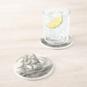 Dessous De Verre En Grès Constitution américaine (Côté)