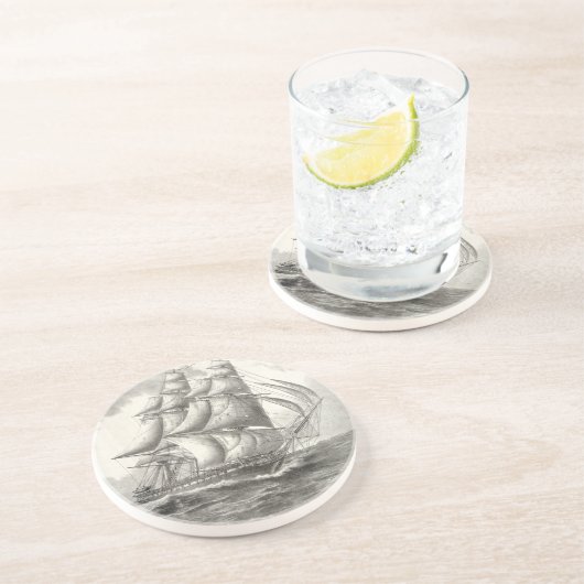 Dessous De Verre En Grès Constitution américaine (Côté)