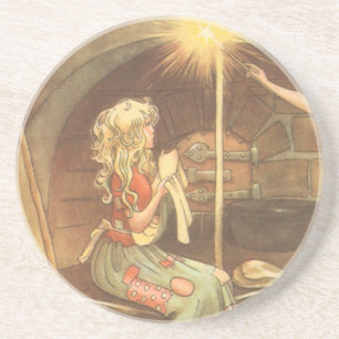 Dessous De Verre En Grès Conte de fées vintage, Cendrillon et marraine fée