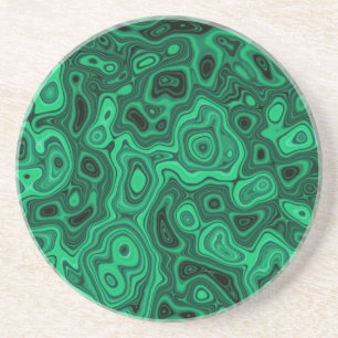 Dessous De Verre En Grès Copie de malachite