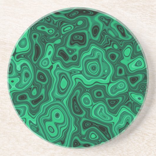 Dessous De Verre En Grès Copie de malachite (Devant)