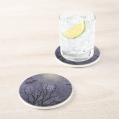 Dessous De Verre En Grès Copies éffrayantes de Halloween (Côté)