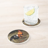 Dessous De Verre En Grès Coq (Côté)