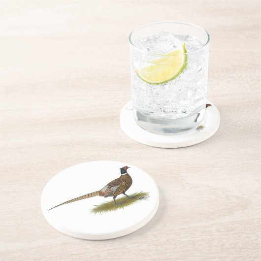 Dessous De Verre En Grès Coq de faisan (Côté)