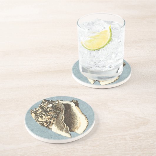 Dessous De Verre En Grès Coque conique en pierre (Côté)