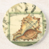 Dessous De Verre En Grès Coque conique Silhouette (Devant)