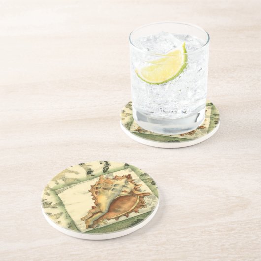 Dessous De Verre En Grès Coque conique Silhouette (Côté)