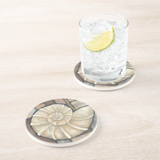 Dessous De Verre En Grès Coque d'Abalone (Côté)