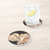 Dessous De Verre En Grès Coques de conques artistiques (Côté)