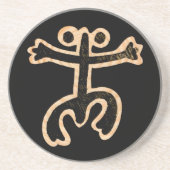 Dessous De Verre En Grès Coqui Taino (Devant)