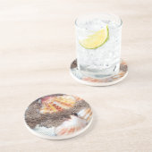 Dessous De Verre En Grès Coquillages 2 (Côté)