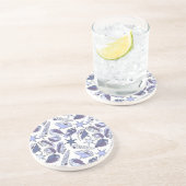 Dessous De Verre En Grès Coquillages de Lavendar (Côté)