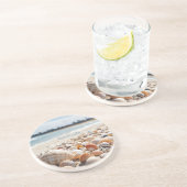 Dessous De Verre En Grès Coquillages marins sur la plage (Côté)