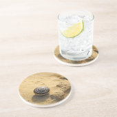 Dessous De Verre En Grès Coquille d'escargot sur sable (Côté)