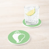 Dessous De Verre En Grès Coquille verte (Côté)