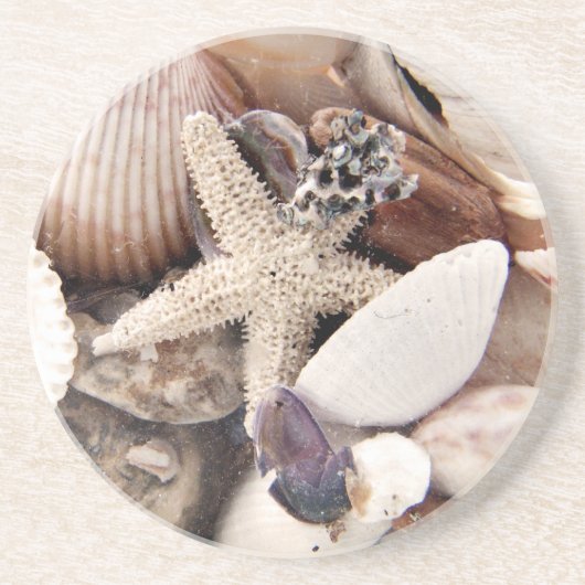 Dessous De Verre En Grès Coquilles de mer (Devant)
