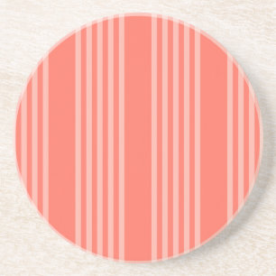 Dessous De Verre En Grès Corail vivant cinq bandes motif