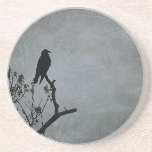 Dessous De Verre En Grès Corbeau (Devant)