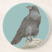 Dessous De Verre En Grès Corbeau (Devant)