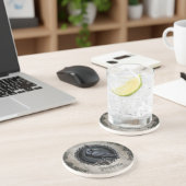 Dessous De Verre En Grès Corbeau gothique avec nom