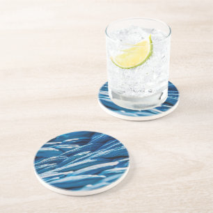 Dessous De Verre En Grès Corde bleue