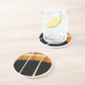 Dessous De Verre En Grès Cordes de guitare accoustique en mouvement (Côté)