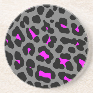 Dessous De Verre En Grès Corey Tiger Motif Taches de Léopard Rétro 80s