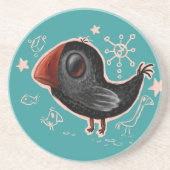 Dessous De Verre En Grès corneille (Devant)