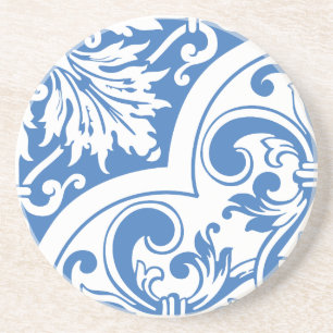 Dessous De Verre En Grès Corner baroque floral