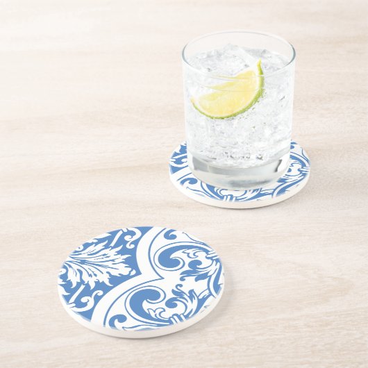 Dessous De Verre En Grès Corner baroque floral (Côté)