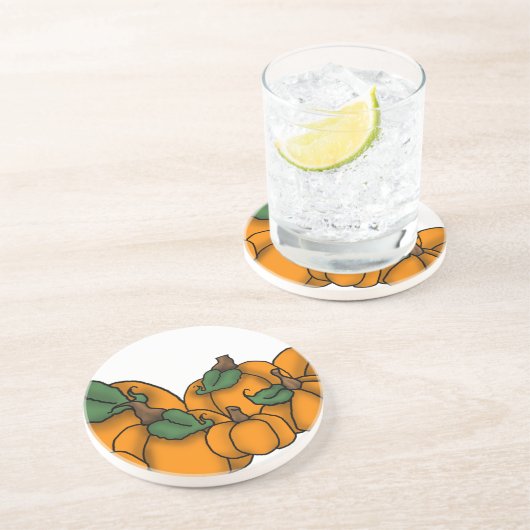 Dessous De Verre En Grès Correctif citrouille (Côté)