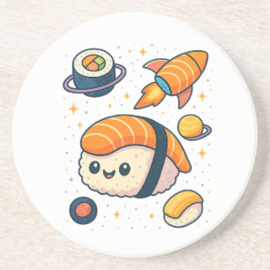 Dessous De Verre En Grès Cosmic Sushi Adventure