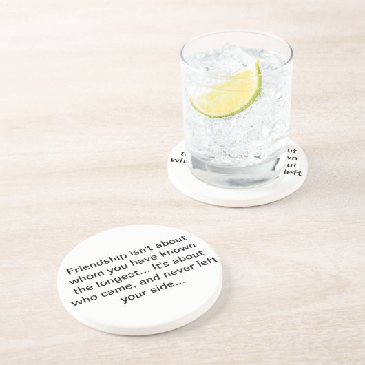 Dessous De Verre En Grès coster d'amitié (Côté)