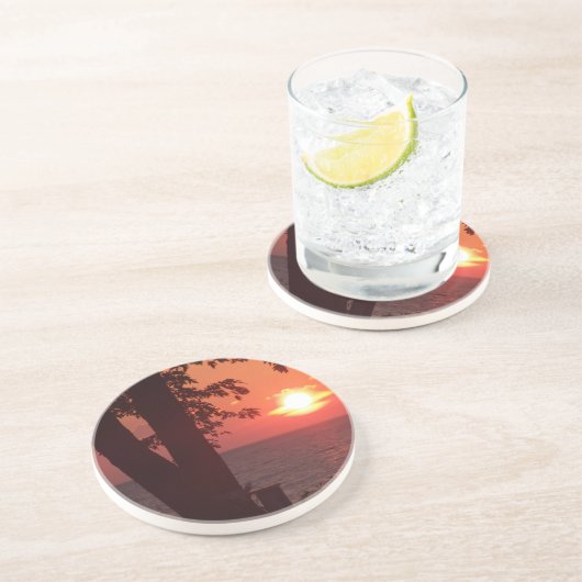 Dessous De Verre En Grès coster de bouteille (Côté)