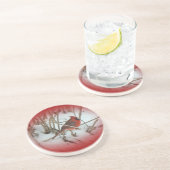 Dessous De Verre En Grès Coster du cardinal oriental (Côté)