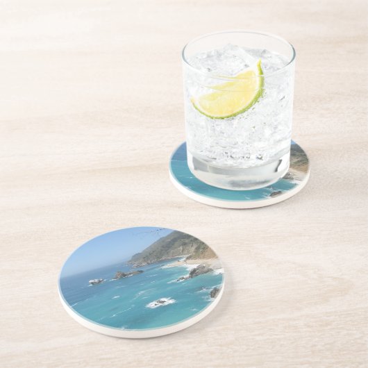 Dessous De Verre En Grès Côte de Californie (Côté)