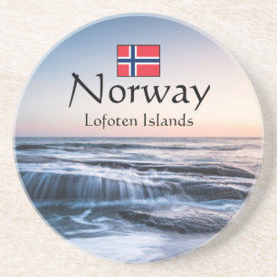 Dessous De Verre En Grès Côte de Lofoten Norvège
