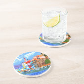 Dessous De Verre En Grès Côte grecque (Côté)