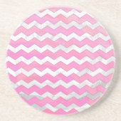 Dessous De Verre En Grès Coton Candy Chevon Motif (Devant)