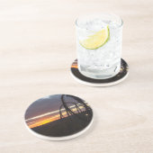 Dessous De Verre En Grès Coucher de soleil (Côté)