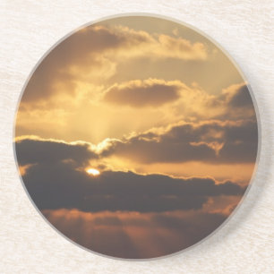 Dessous De Verre En Grès Coucher de soleil
