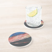 Dessous De Verre En Grès Coucher de soleil 1 (Côté)
