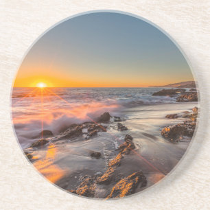 Dessous De Verre En Grès Coucher de soleil à Victoria Beach