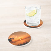 Dessous De Verre En Grès Coucher de soleil d'été (Côté)